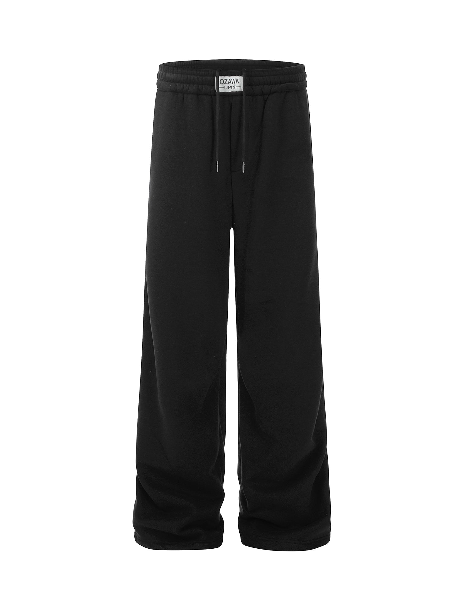 Drawstring Pleated Fleece Sweatpants