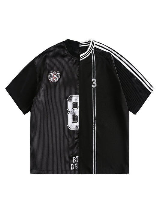 T-shirt sportif en jersey fendu