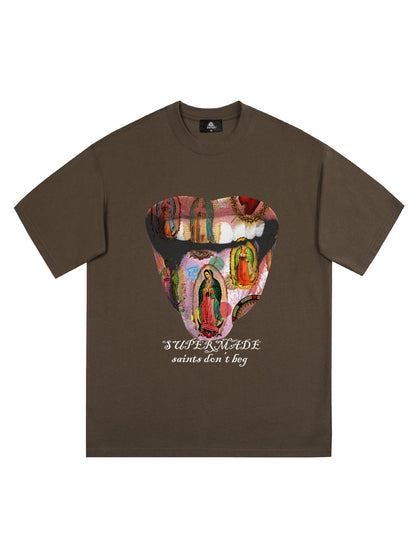 Original Saints Don't Beg Graphic T-Shirt