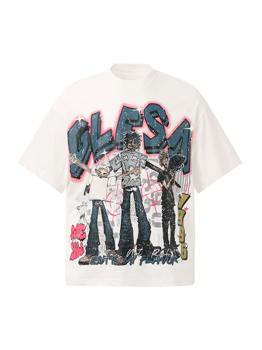 T-shirt graphique rétro Street GLESA