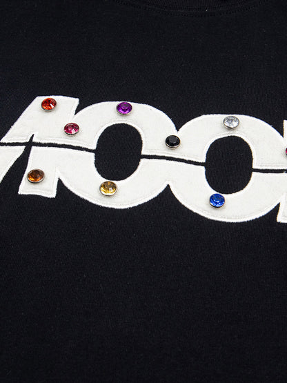 T-shirt Street Retro MOOD Patch brodé à rivets