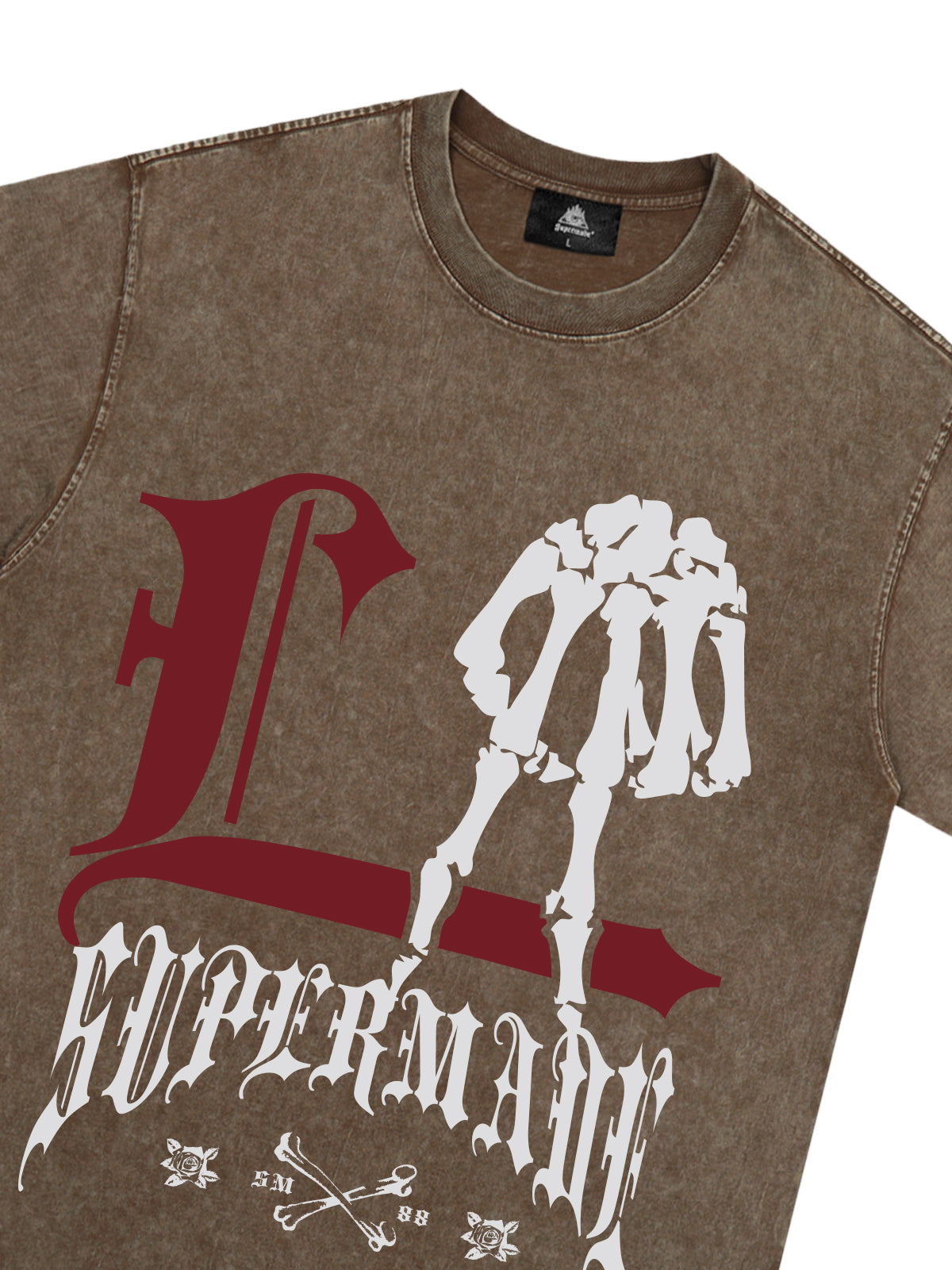 Original Gothic Skeleton Graphic Print T-Shirt