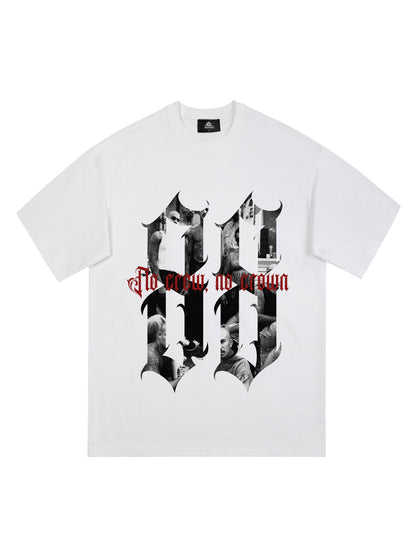 Original Photograph Letter Oversized Graphic T-Shirt
