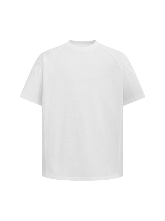 Retro Motorrad Plissiertes Patch T-Shirt