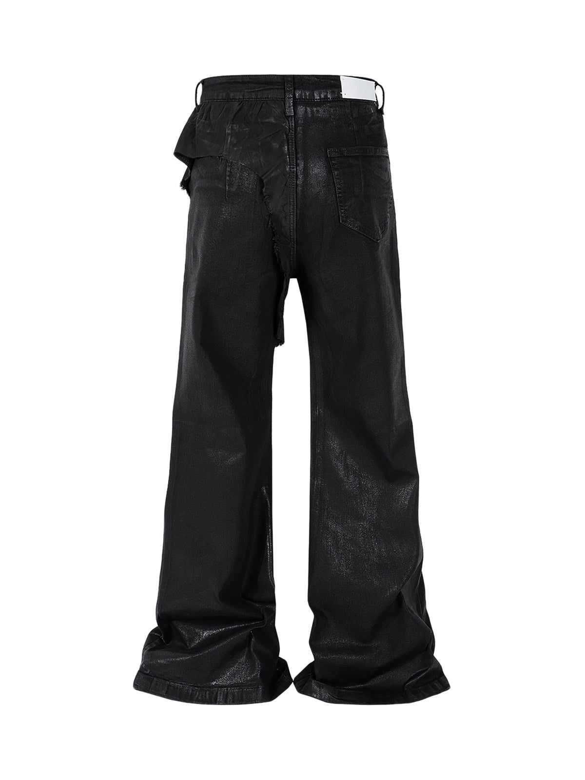 Thesupermade Schwarze, gewachste Schlagjeans – 2212