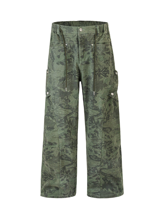 Pantalon cargo multi-poches camouflage - 2355