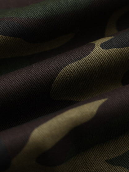 Bestickte Jacke mit abnehmbarer Pelzkapuze