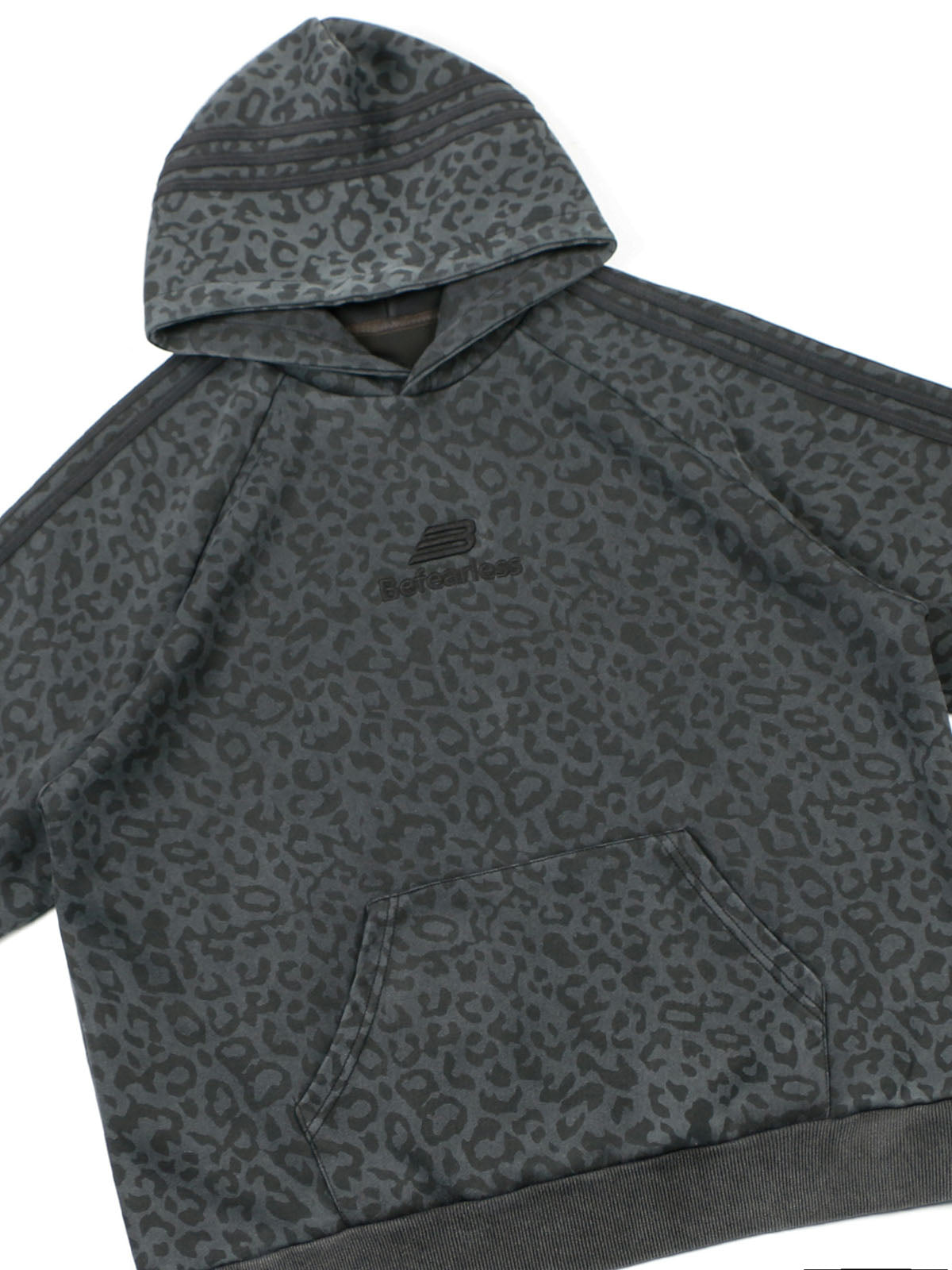 Thesupermade Cheetah Embroidered Pullover Hoodie