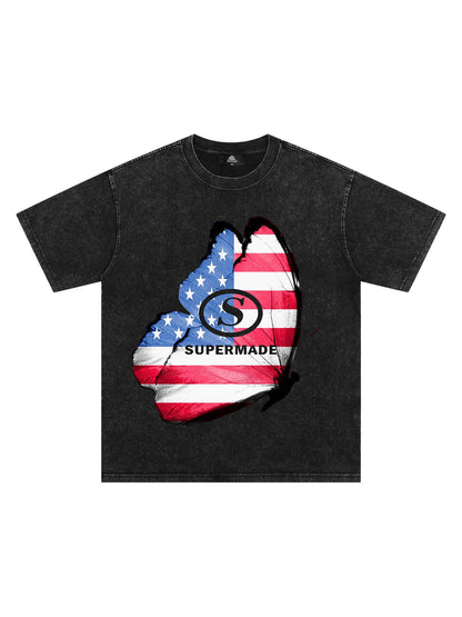 Orginal Street Butterfly Flag Independence Day T-shirt