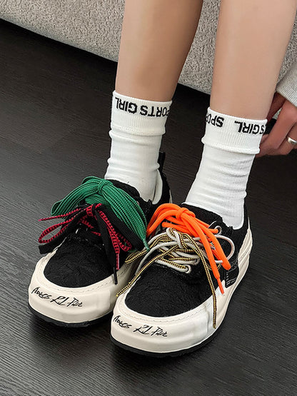 Colorful Lace-Up Sneakers