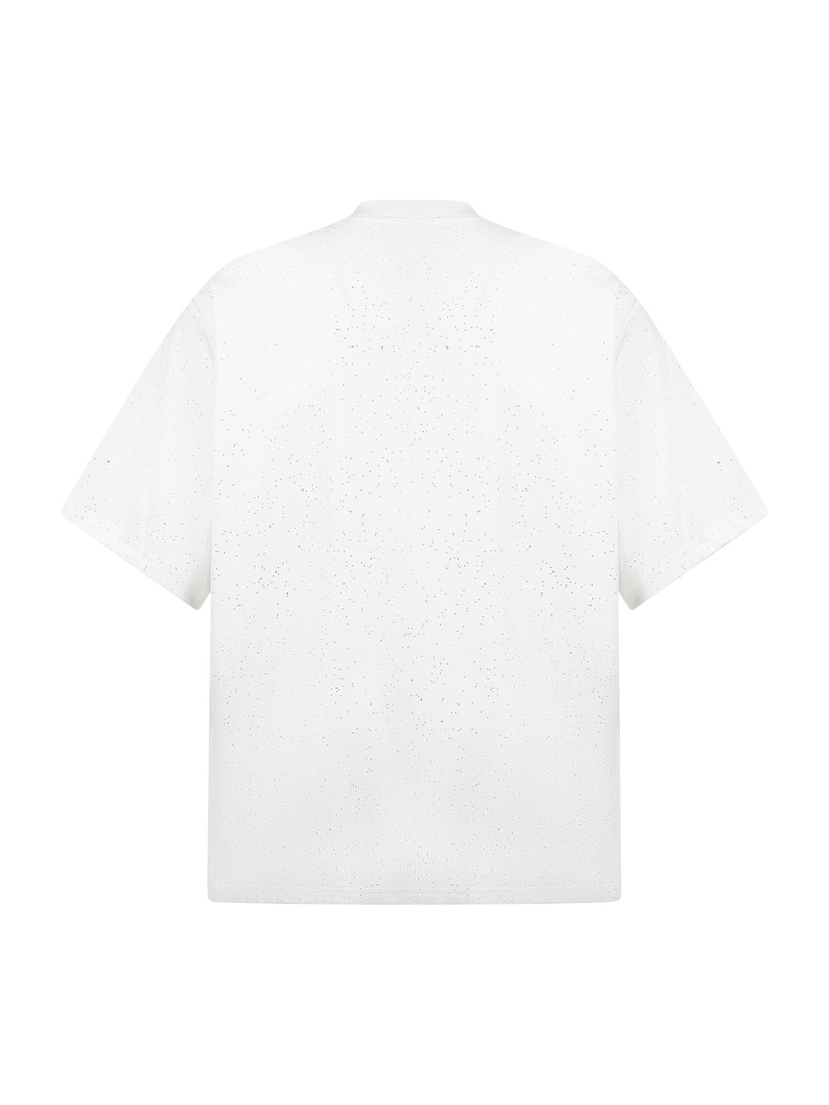 Kurzärmliges T-Shirt mit Retro-Schriftdesign und starkem Sternenhimmel-Print