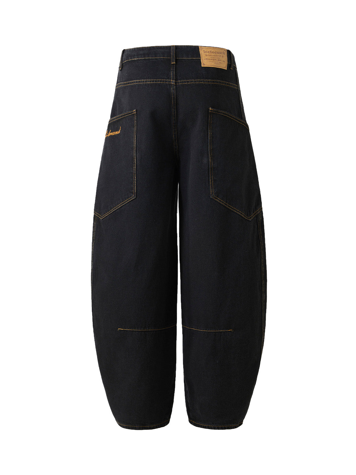 Jean à jambe tonneau brodé