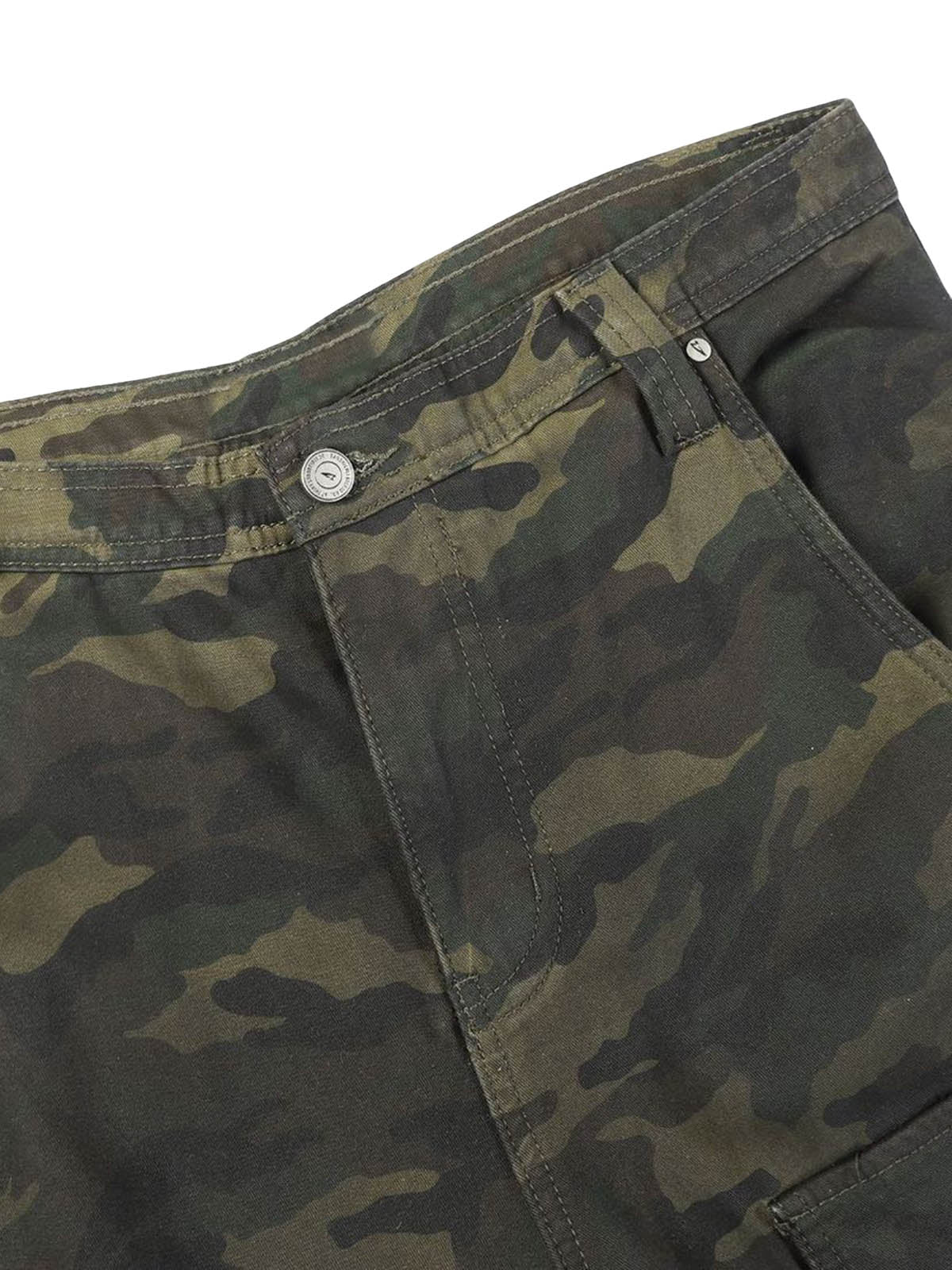 Baggy-Cargohose im Wasteland-Stil mit Camouflage-Muster
