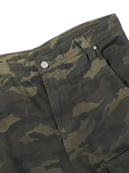 Baggy-Cargohose im Wasteland-Stil mit Camouflage-Muster
