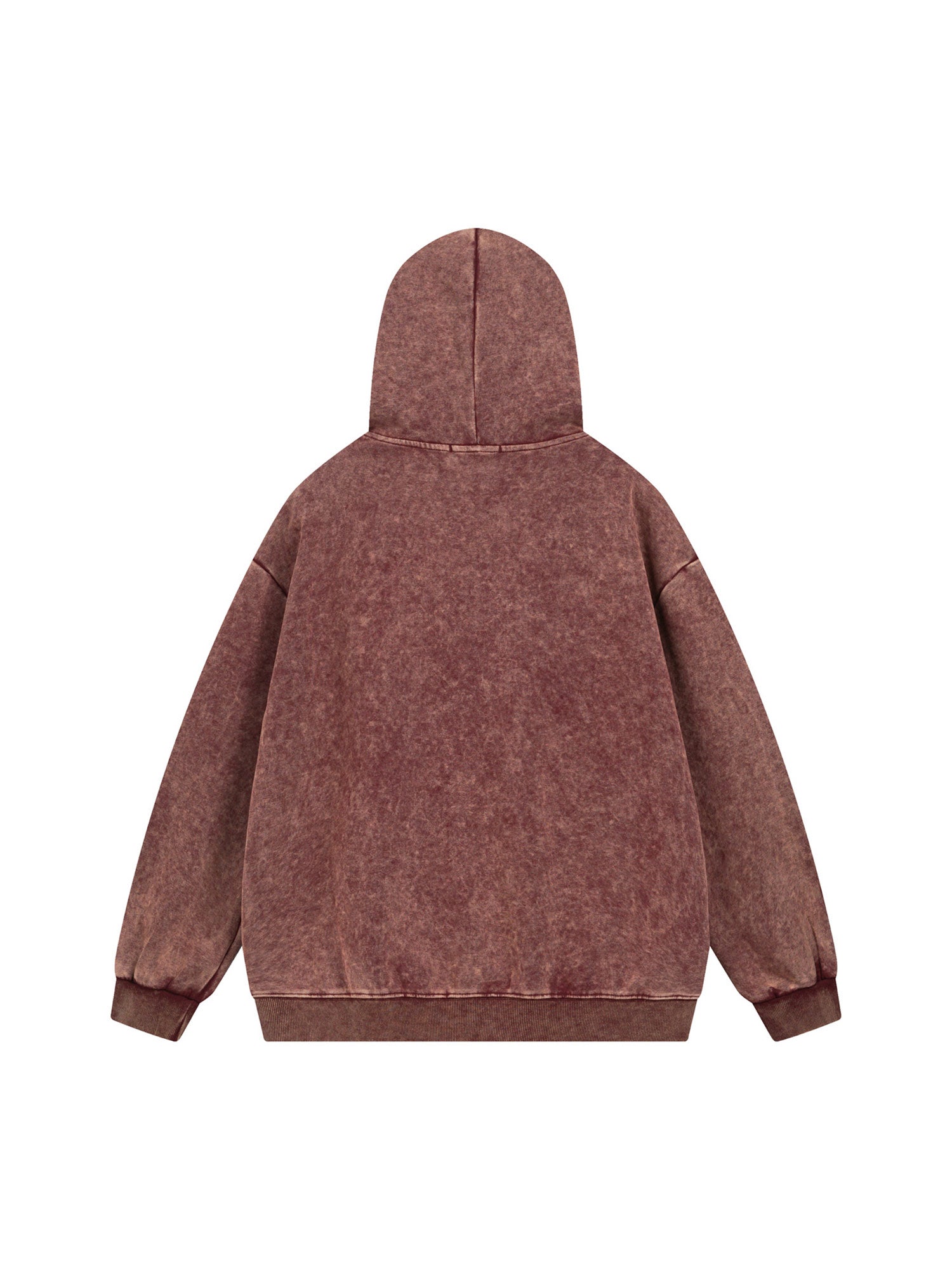 Thesupermade – Fleece-Sweatshirt mit Kapuze und Flammen-Print