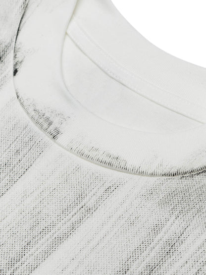 Langarm-T-Shirt aus Jersey mit handbemaltem Graffiti