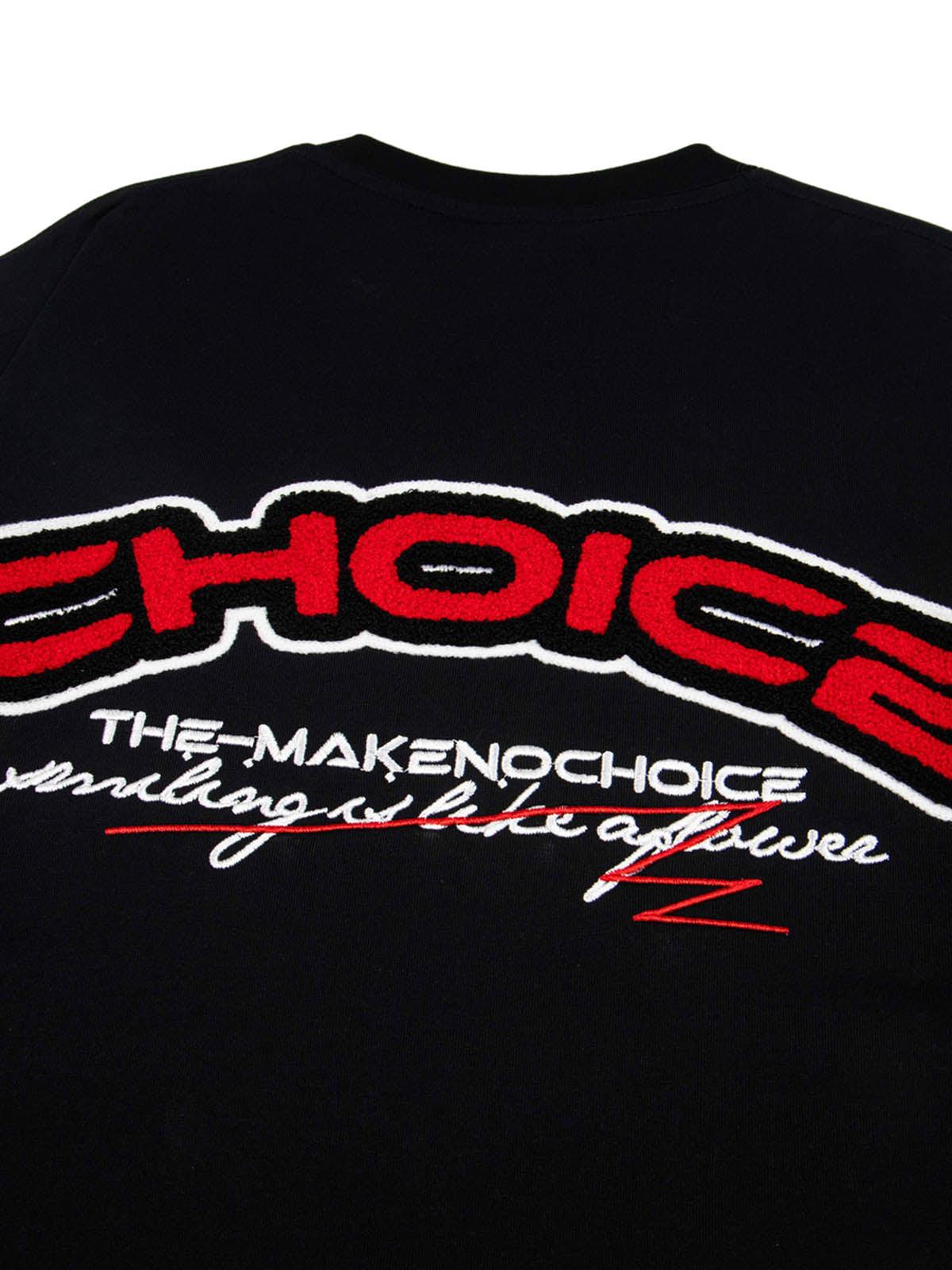T-Shirt im Retro-Motorrad-Stil mit schwerem Patch-Stickerei