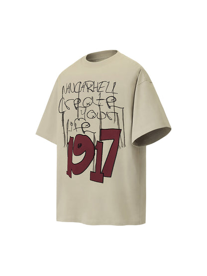 Letter Print Short Sleeve T-Shirt