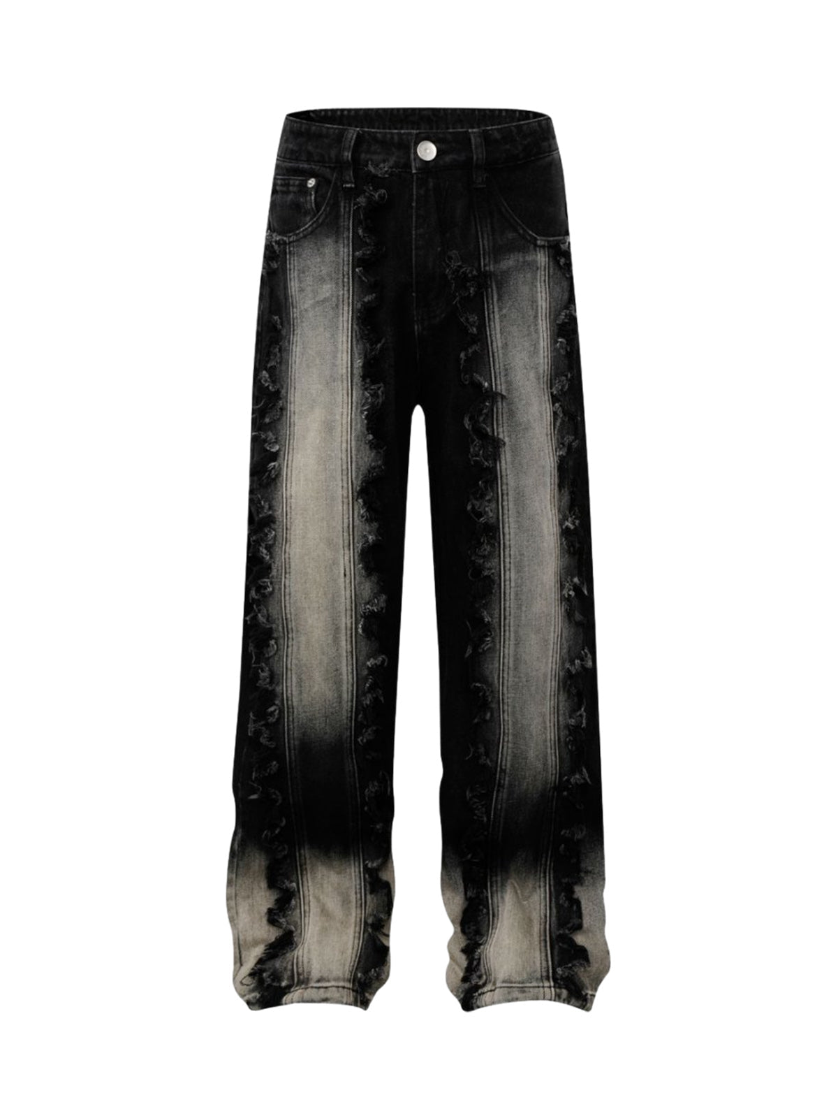 Distressed Raw Edge Jeans