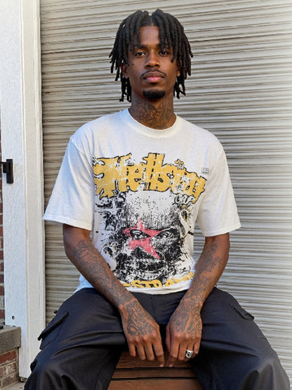 T-shirt imprimé graphique de rue