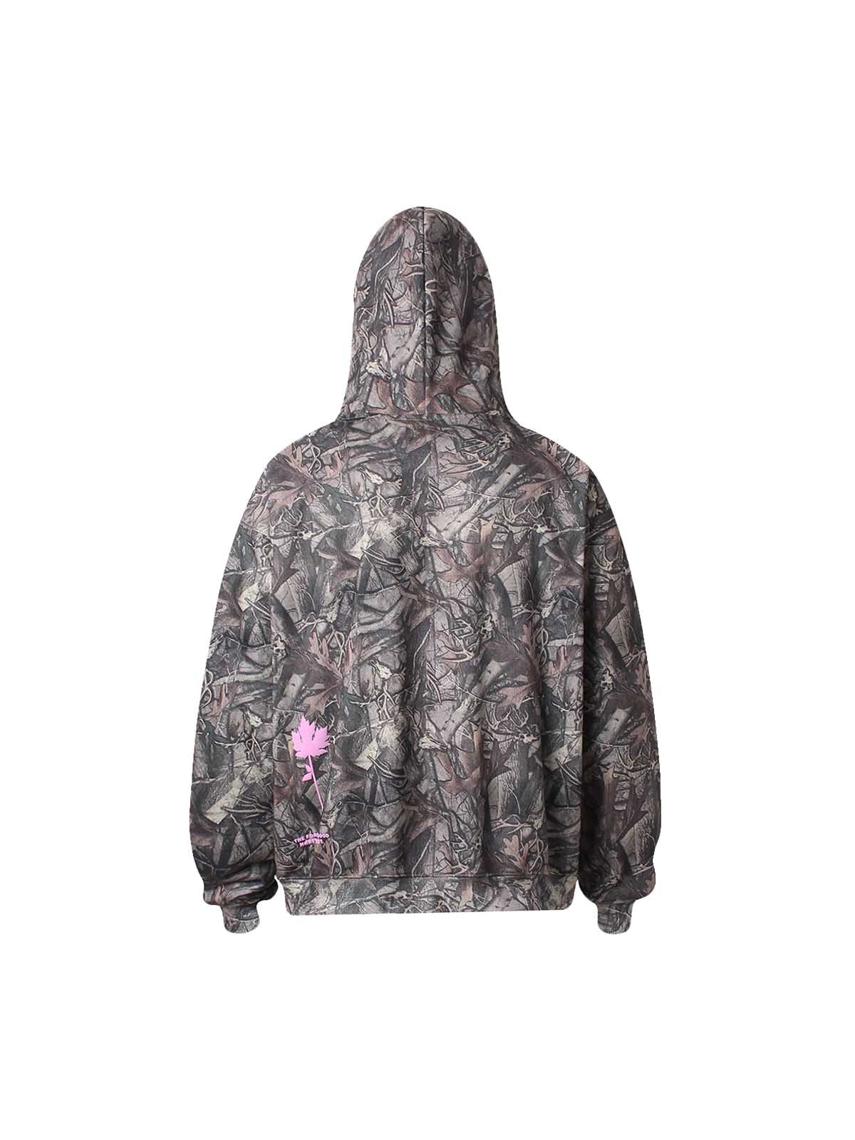 Thesupermade Camouflage Foam Letter Hoodie