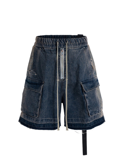 Street RO – Cargo-Jacke aus gewaschenem Denim