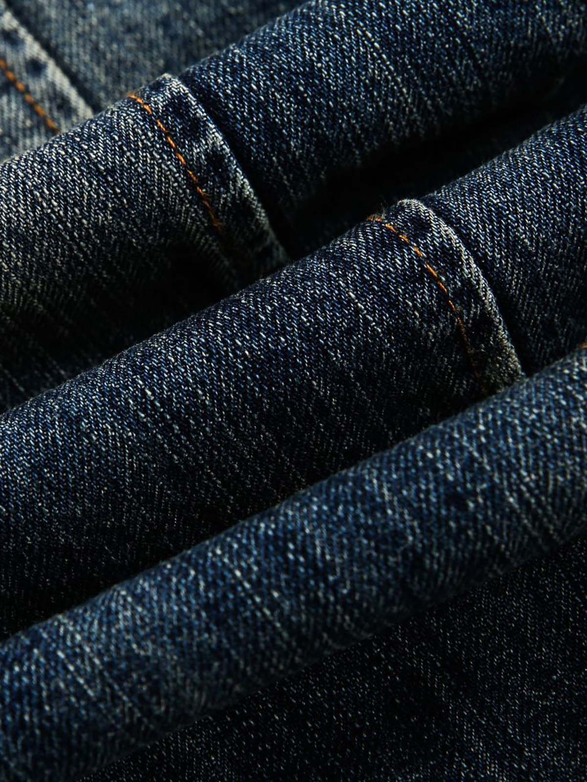 Veste à capuche en jean délavé style rétro