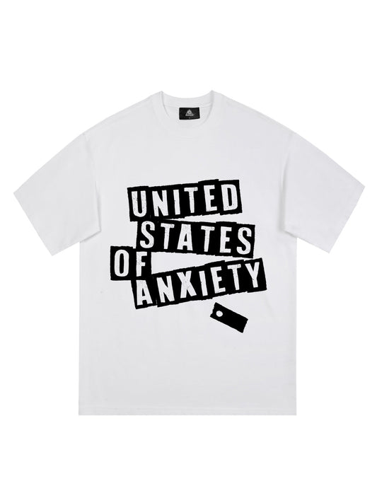 Original United States Of Anxiety Graphic T-Shirt