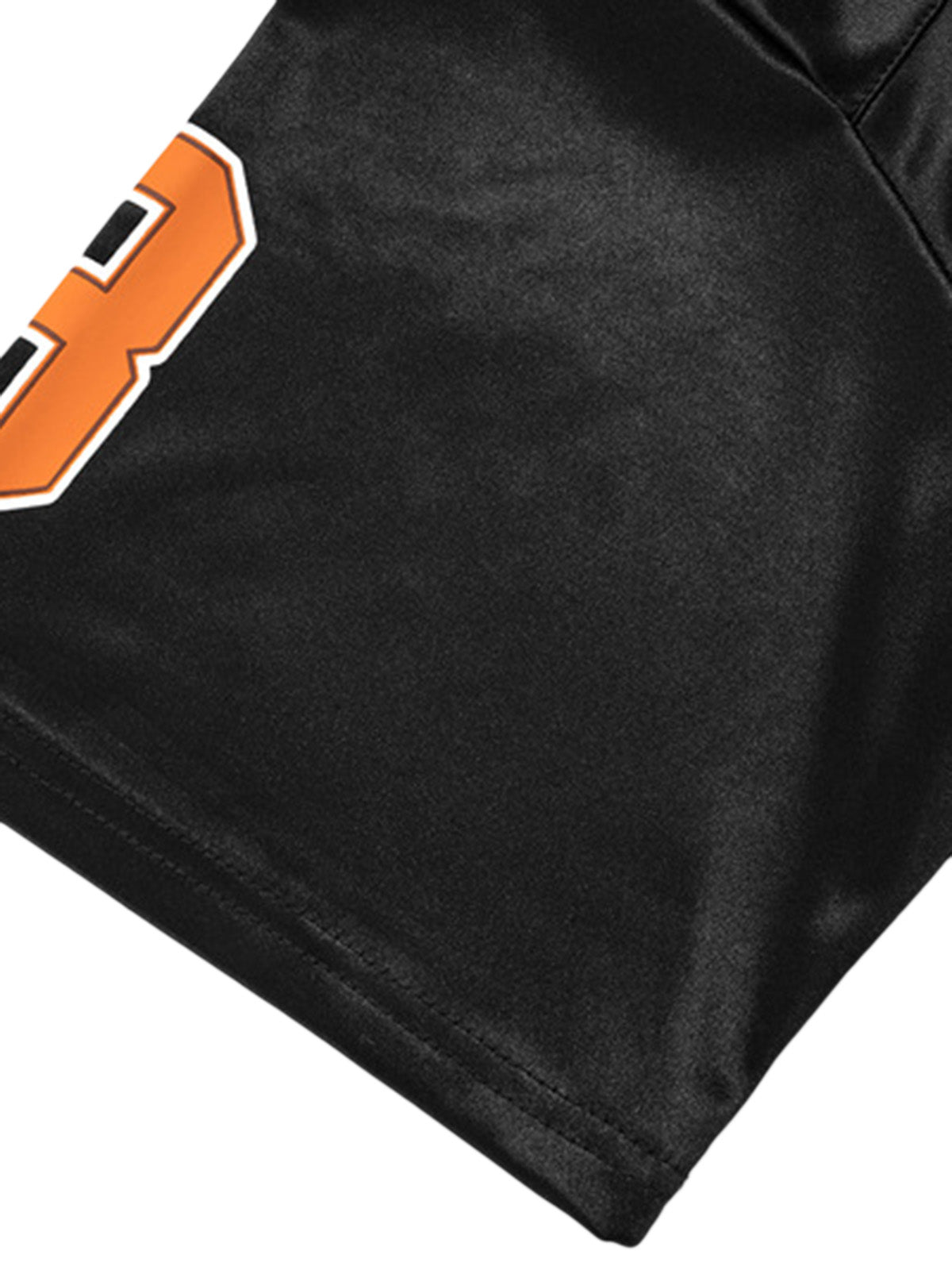 Oversize-T-Shirt mit V-Ausschnitt und Jersey-Print