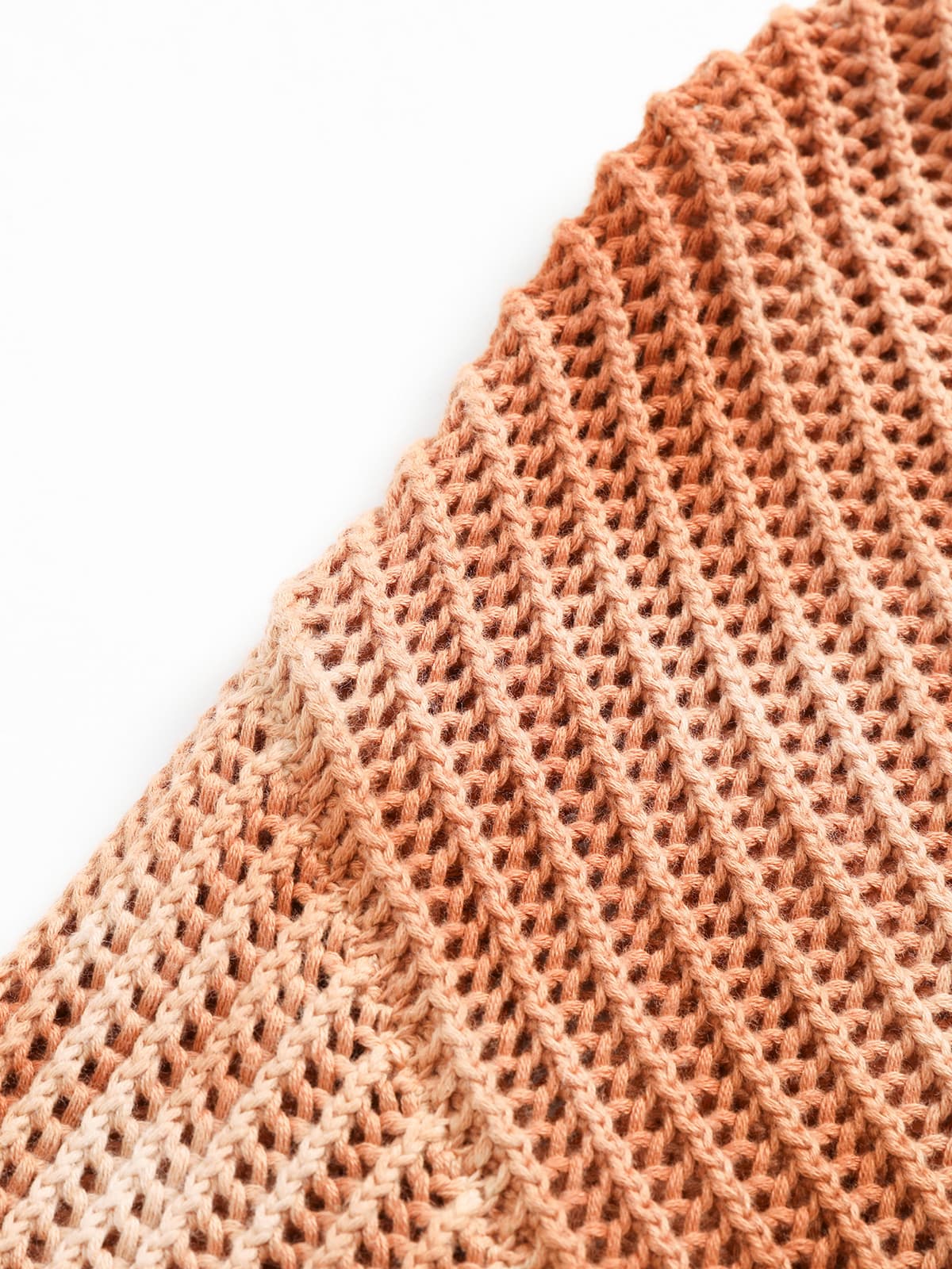 Rundhalspullover mit Farbverlauf und Ombré-Muster