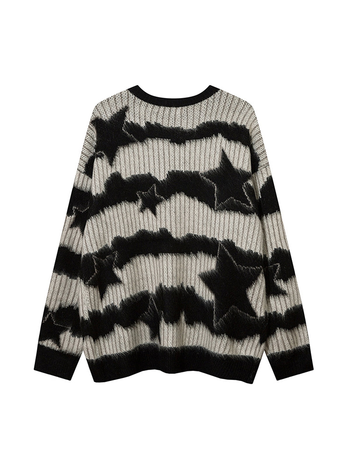 Thesupermade Mohair Star Striped Sweater