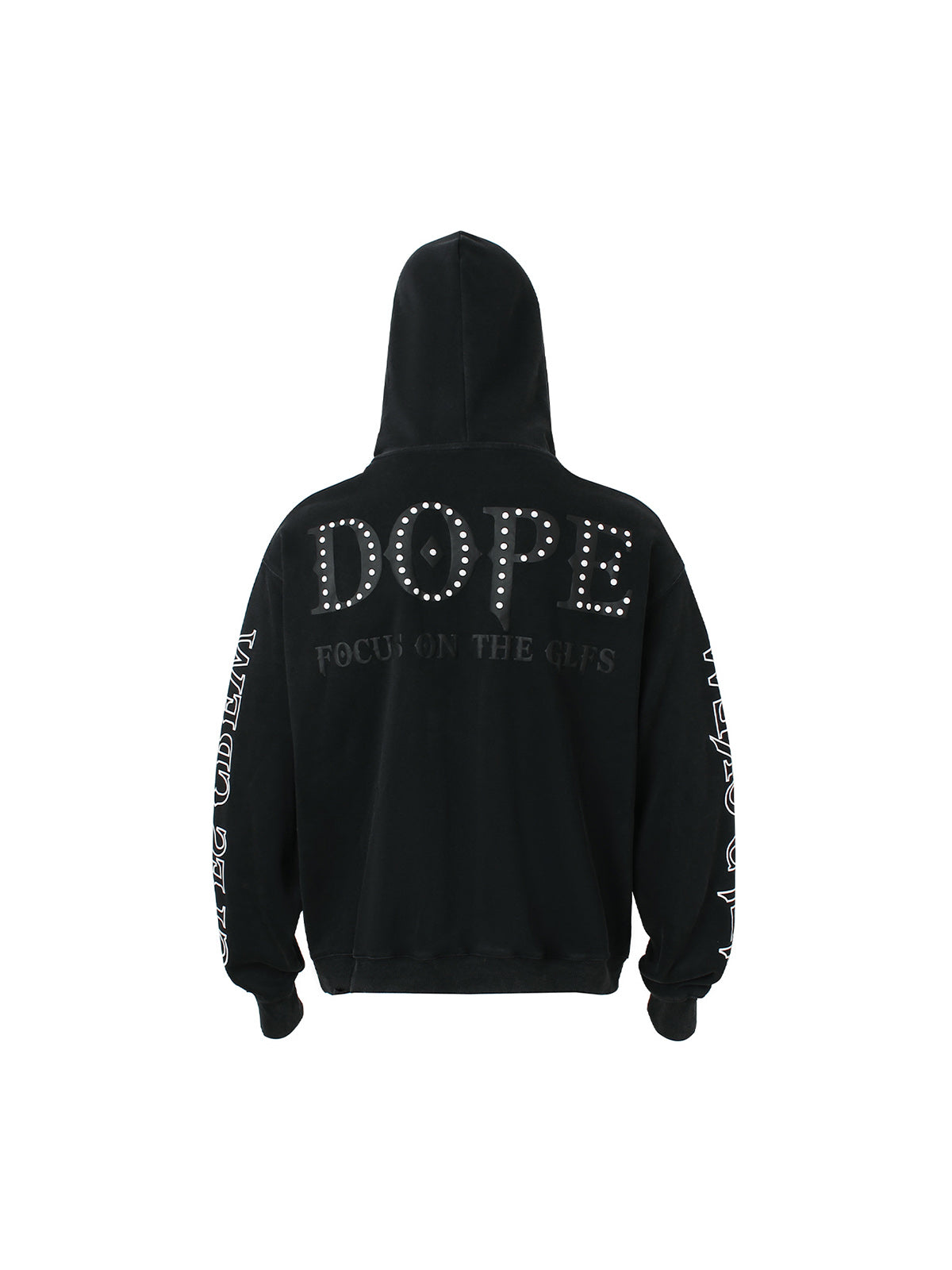 Thesupermade Rivet-adorned Graphic Hoodies