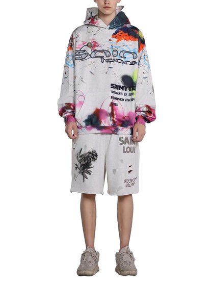 Thesupermade Street Graffiti Kapuzenpullover