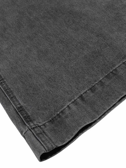 Classic Washed Drawstring Baggy Jeans