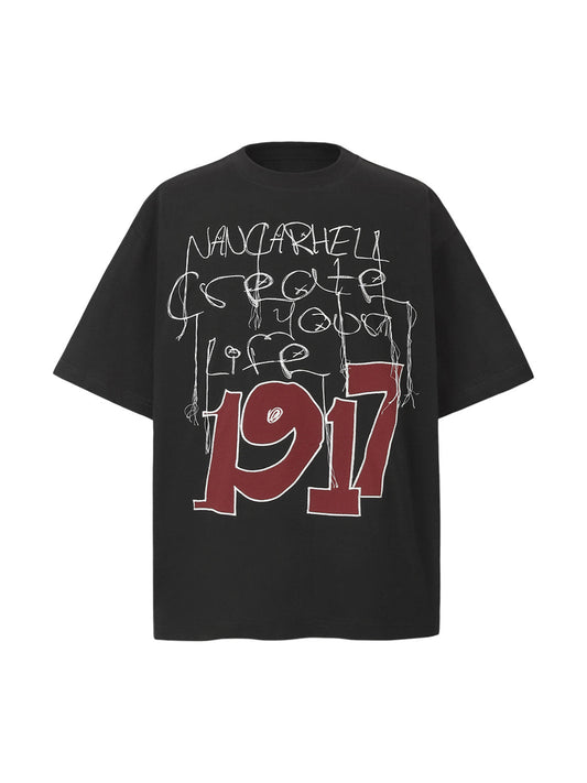 Letter Print Short Sleeve T-Shirt