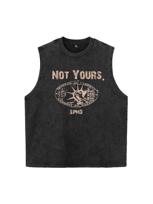 Original Printed Distressed Graphic Tank Top