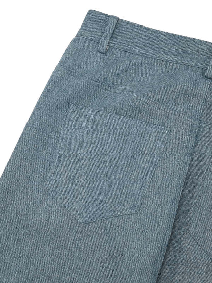Jean baggy original à imprimé gestuel