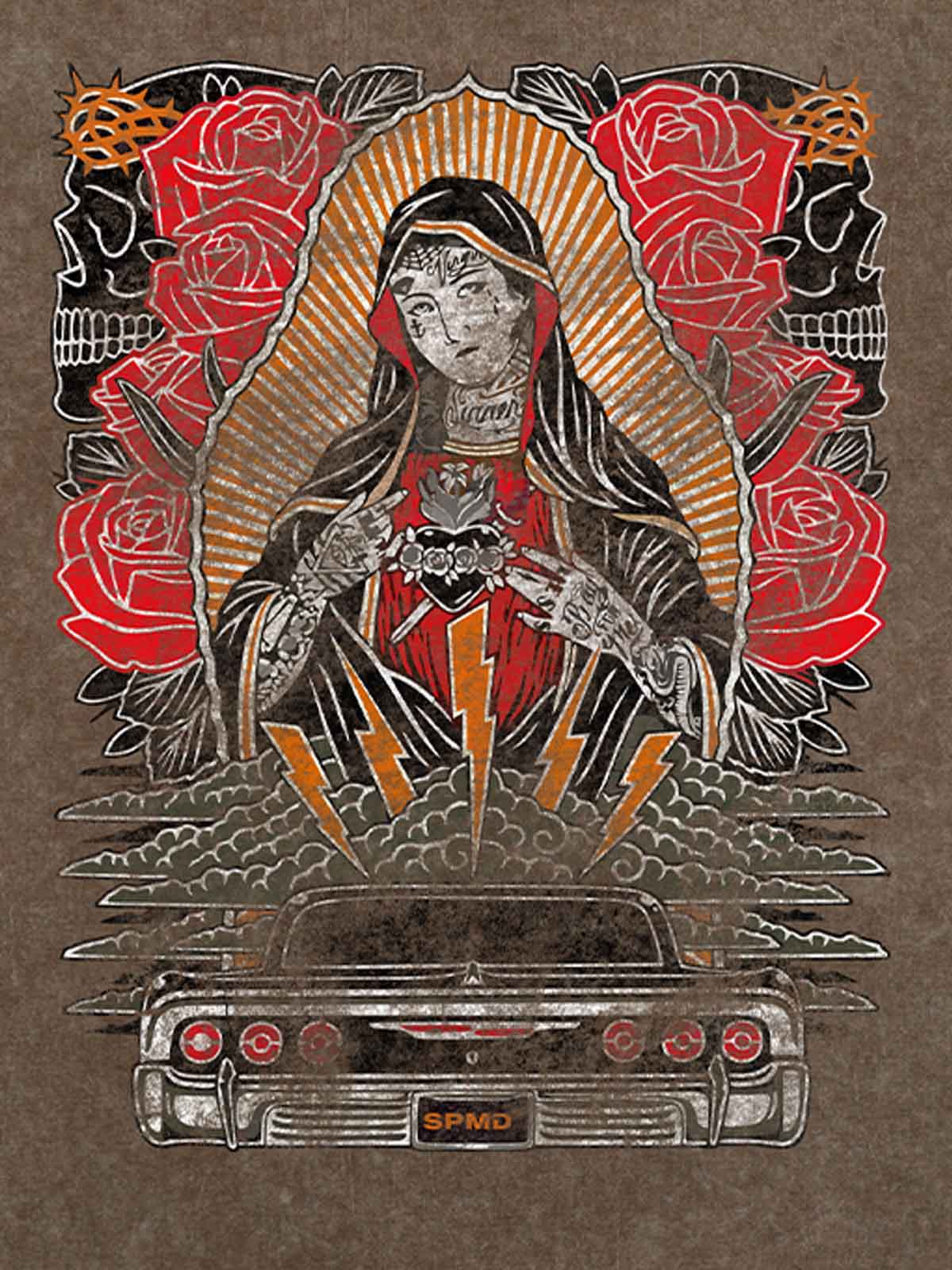 Original Vintage Virgin Mary Graphic T-Shirt
