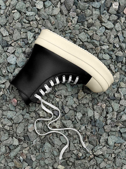Thesupermade High-Top Plateau-Sneaker mit seitlichem Reißverschluss – 2273