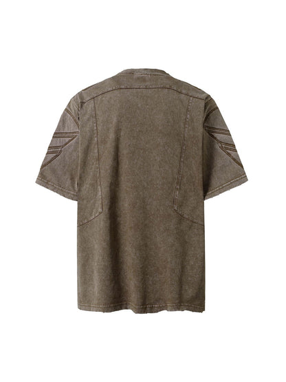 T-shirt ras du cou délavé vintage