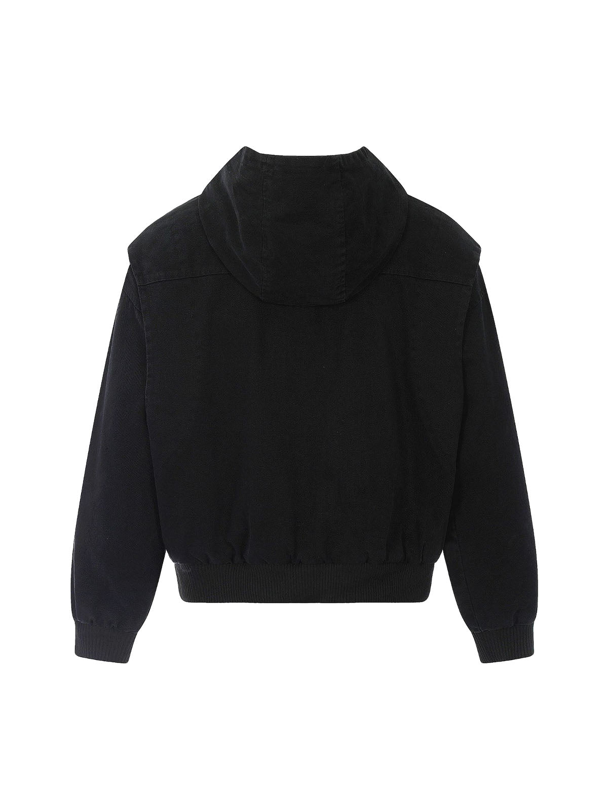 Veste à capuche patchwork délavée et vieillie