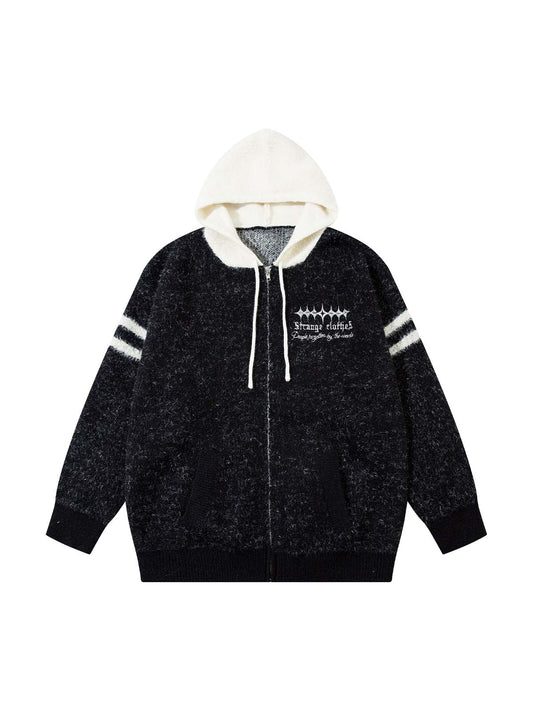 Le pull à capuche zippé duveteux supermade