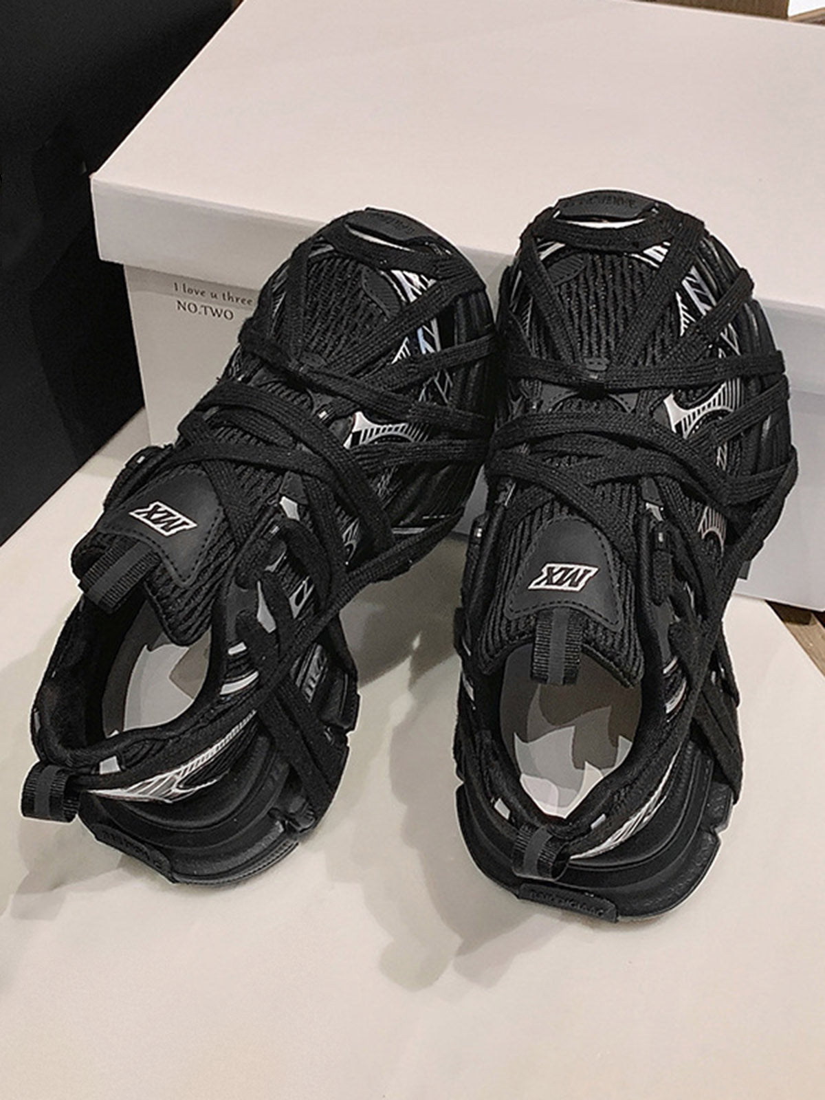 Thesupermade High Street Freizeit-Sneaker zum Schnüren – 2342