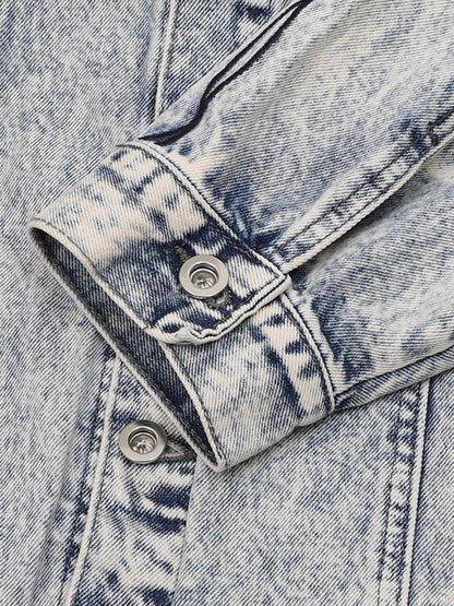 Veste en jean brodée Thorn de Thesupermade