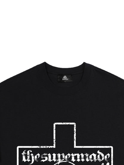 Original Distressed Cross Graphic T-Shirt