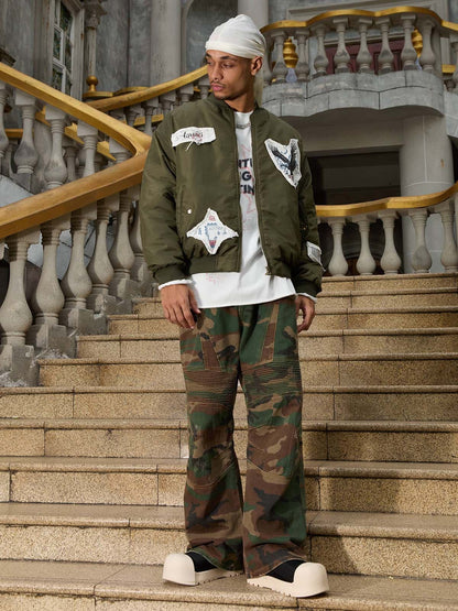 Thesupermade Camouflage Structured Pleated Pants - 2251