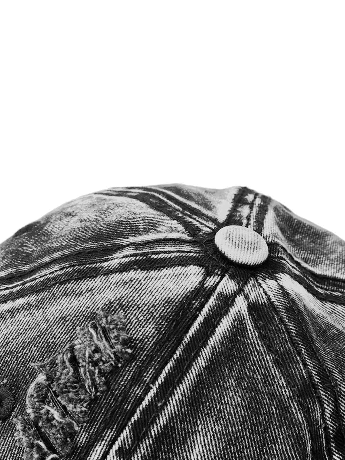 Casquette d'extérieur en denim délavé
