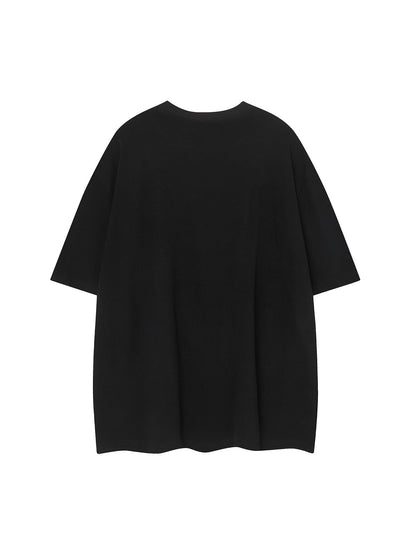Street Retro Fur Patchwork T-shirt