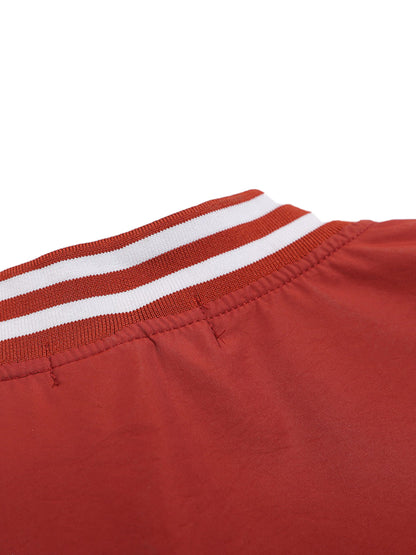 Street V-Ausschnitt Baseball-inspiriertes Sweatshirt