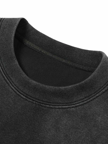 Gewaschenes, zweiteiliges Racing-Langarm-T-Shirt aus Kunstleder